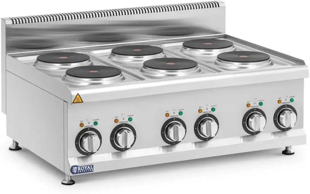 Варочная поверхность Електрична gastronomiczna - 12 kW 6 palników 90 x 65 cm Seria Pro 650 Royal Catering Киев - изображение 1