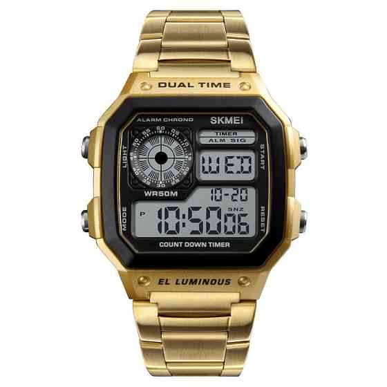 Мужские часы Skmei 1335 Ripple Gold Винница