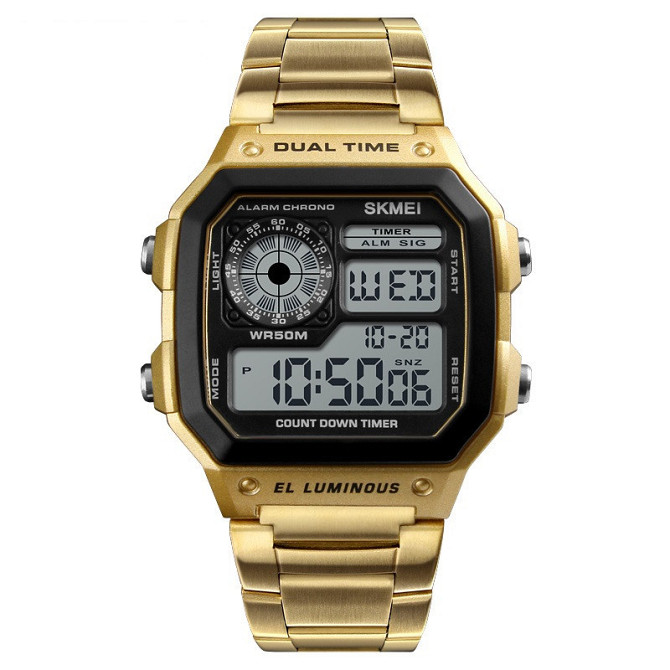 Мужские часы Skmei 1335 Ripple Gold Винница - изображение 1