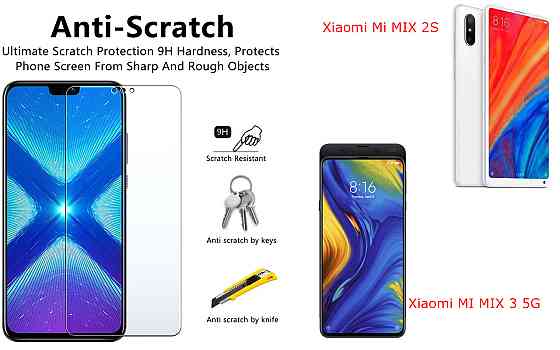 Защитное стекло NeoGlass для Xiaomi Mi MIX 2S, MI MIX 3 5G – ультрапрозрачное и устойчивое Киев