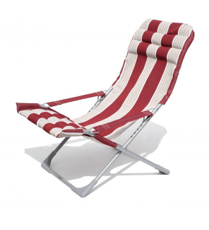 Шезлонг Складаний Тканинний Червоний Для Дачі Або Риболовлі Київ - фото 2