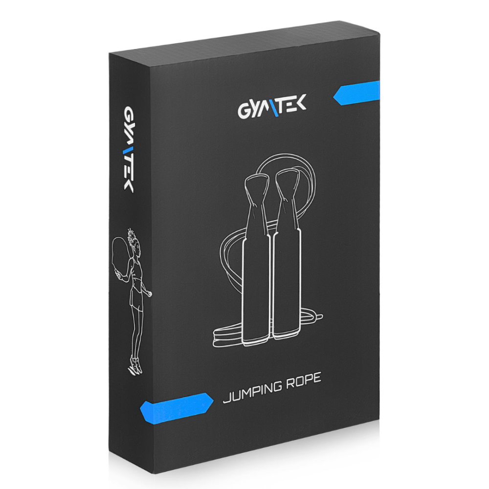 Скакалка Gymtek швидкісна з підшипниками чорна Київ - фото 6