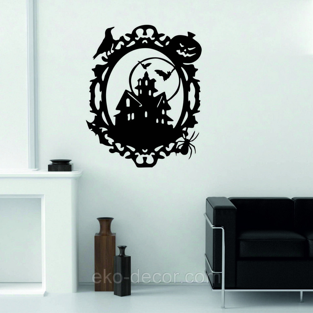 Декоративное настенное Панно «Замок», Декор на стену 110*89 см, Черный Киев - изображение 3