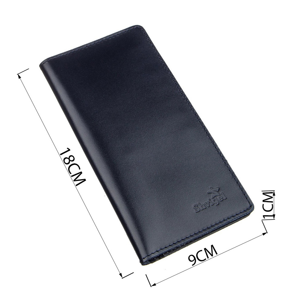 Вертикальное портмоне Синее (SHVIGEL) Киев - изображение 7