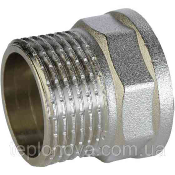 Переходник никелированный 1″ВР х 1″НР штампованный А0608А(нк) VA Черновцы