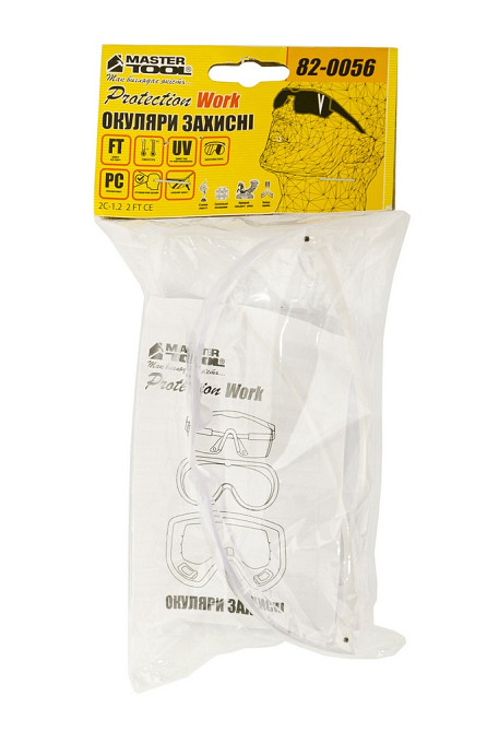MASTERTOOL Окуляри відкриті MASTERTOOL GT боковий захист прозорі 82-0056 Коломия - фото 5
