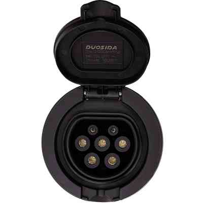 Розетка для заряджання електромобіля Duosida Type 2 (Female), 32A, 3-фазная (EV200238) Вінниця