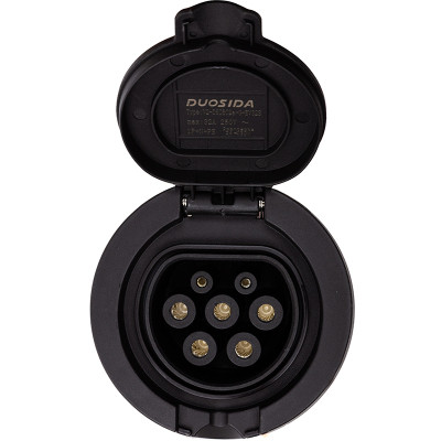 Розетка для заряджання електромобіля Duosida Type 2 (Female), 32A, 3-фазная (EV200238) Вінниця - фото 1