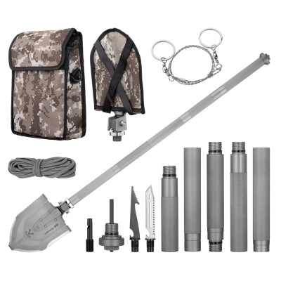 Тактична лопата 2E Ranger Steel Gray розбірна, 22в1, з чохлом у комплекті (2E-TSMTSF1-STGR) Вінниця - фото 9