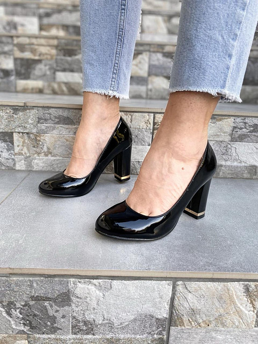 Туфлі жіночі SEASTAR чорні еко-лак каблук 9см 36р (1986) Коломия - фото 10