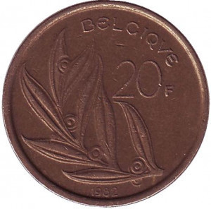 20 франков. 1982 год, Бельгия. (Belgique) Полтава - изображение 1