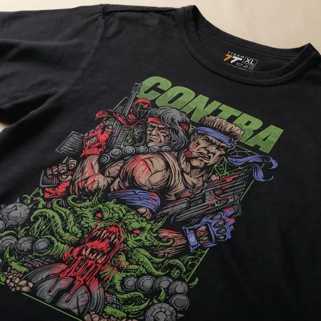 Футболка для подростка мальчика с принтом Contra Retro Game Размер 160 Anime11045 Днепр - изображение 3