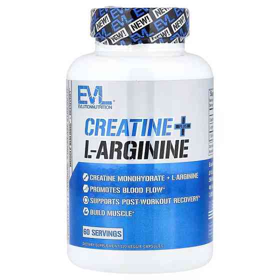 Креатин EVLution Nutrition Creatine Plus L-Arginine 120 капсул Луцк