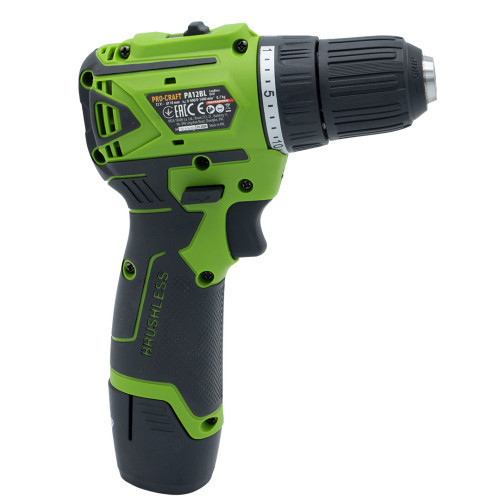 Акумуляторний шуруповерт безщітковий  Procraft PA12BL,  компактний шурупокрут з 1 АКБ  Li‑Ion і зарядним 12 В в кейсі Львів - фото 7