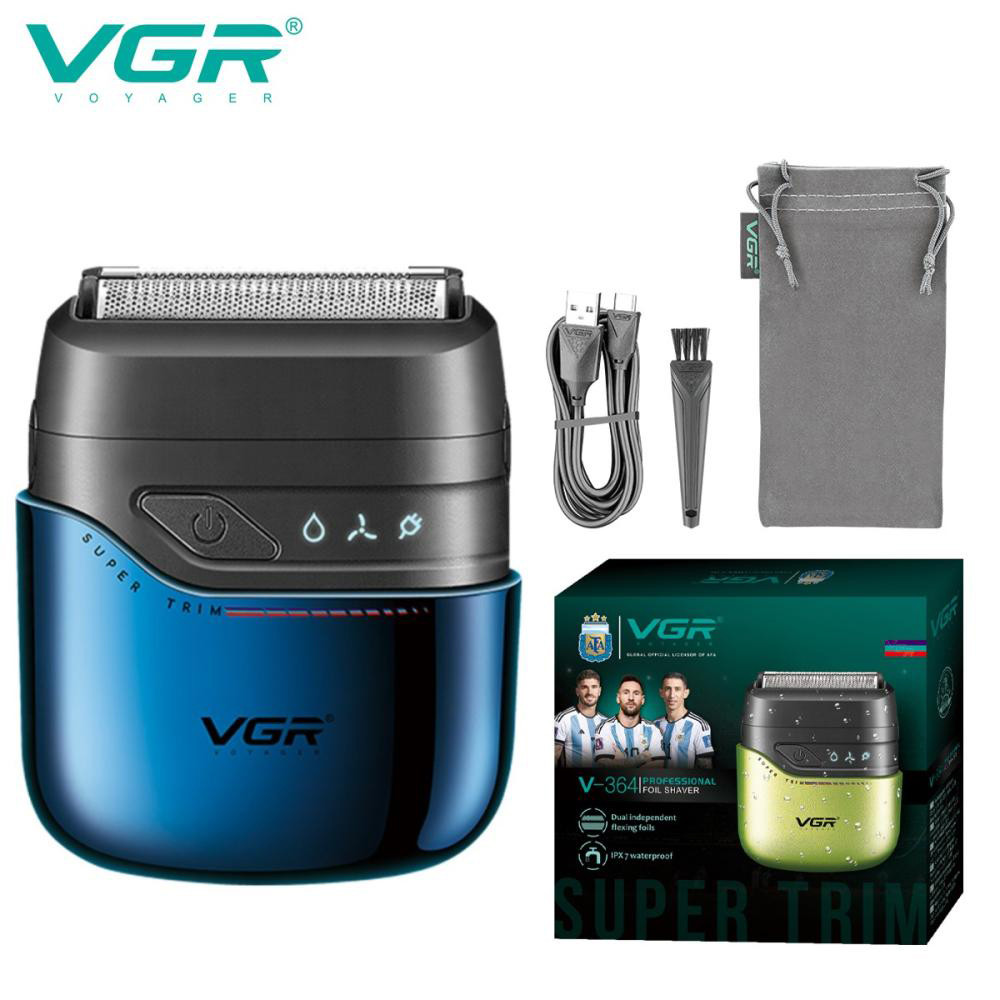 Компактна електробритва чоловіча VGR V-364, Портативна електробритва для бороди, Бритви акумуляторні CG-50 Львів - фото 4