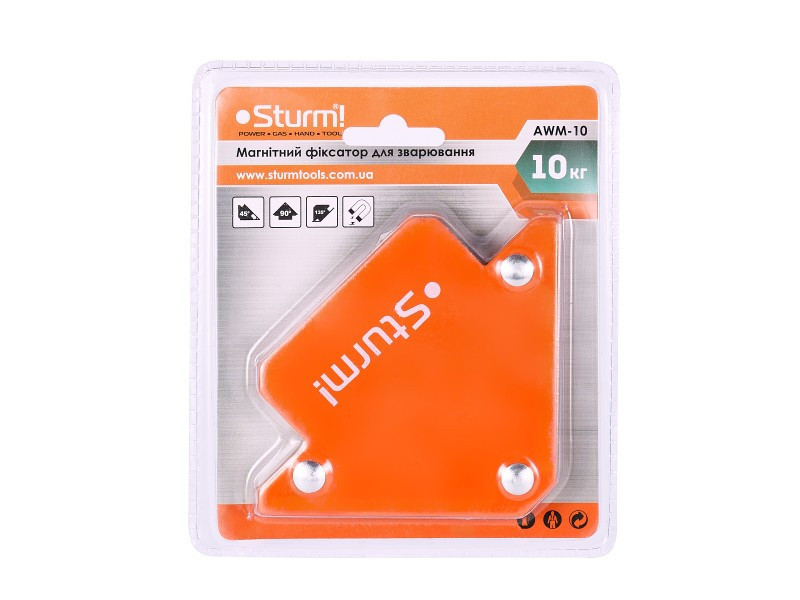 Магнітний фіксатор для зварювання 10 кг 45°/90°/135° Sturm AWM-10 (читувати опис) Рівне - фото 1