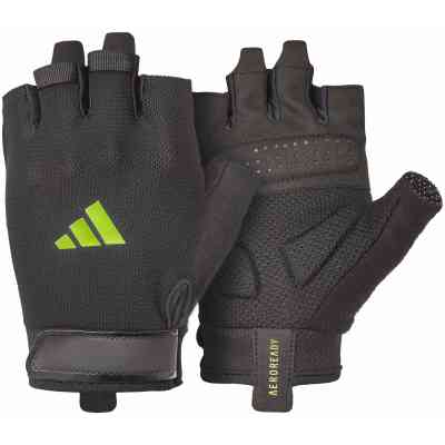 Перчатки для фитнеса Adidas Essential Training Gloves ADGB-15002GN чорний, зелений M (885652025966) Винница