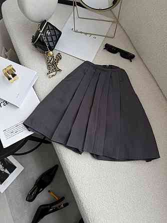 Женская базовая короткая юбка-шорты турецкая костюмка Серый, 44/46 Одесса