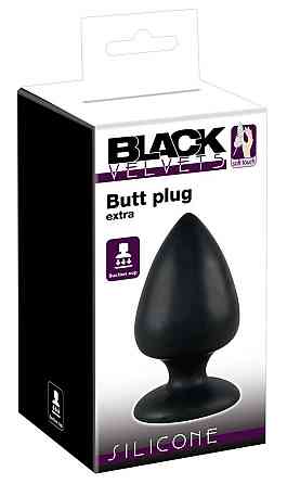Анальная пробка - Black Velvets Butt Plug Extra Sex Aura Киев
