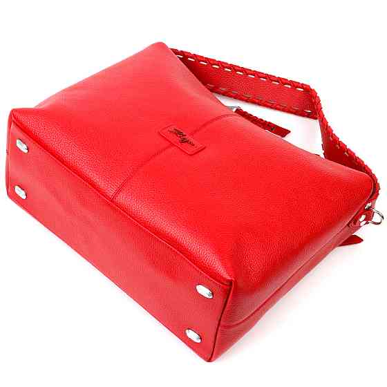 Вмістка жіноча сумка KARYA 20849 шкіряна Червоний Київ