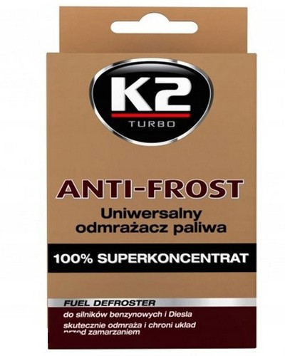 K2 T313 TURBO ANTI FROST 50ml — Средство для удаления воды из топлива и защиты топливной системы Ковель - изображение 1