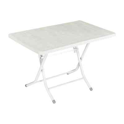 Стол садовый Irak Plastik складной 70х115 см белый (4598) Винница