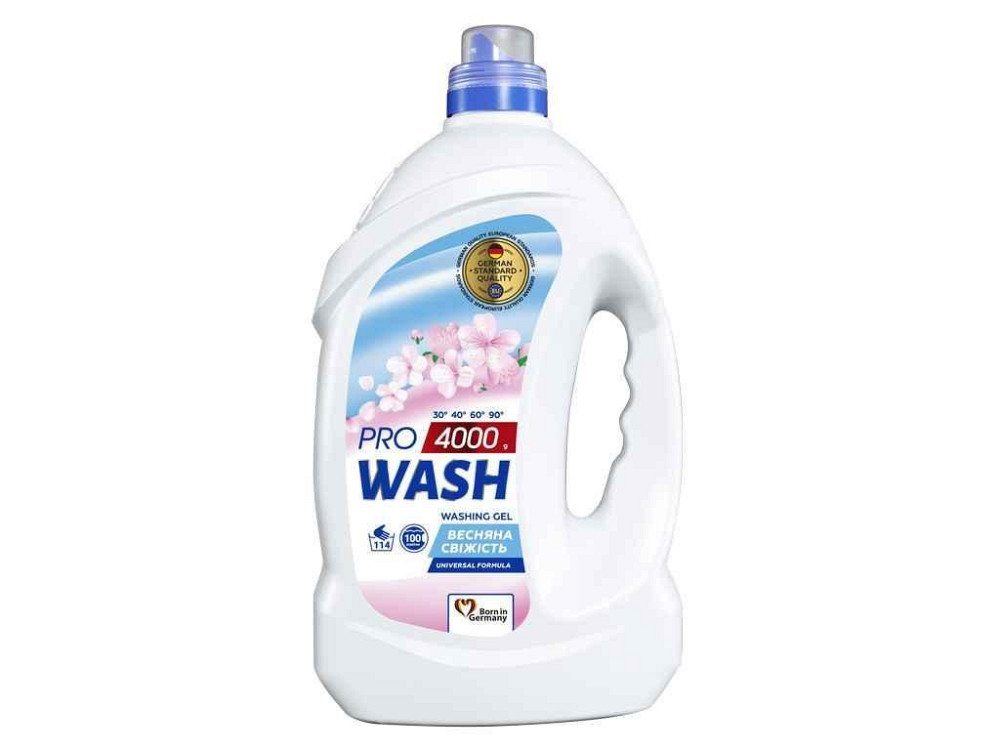 Гель для стирки 4л Универсальный Весенняя свежесть ТМ PRO WASH Киев - изображение 1