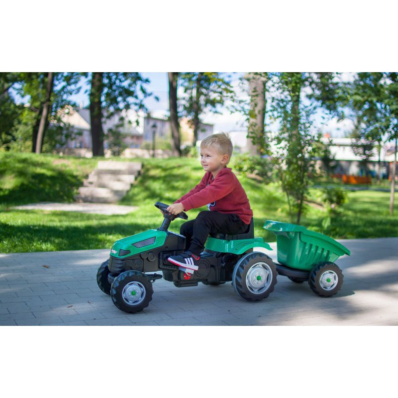 Дитячий педальний трактор з причепом Woopie MAX 28286 на педалях для дітей Київ - фото 5