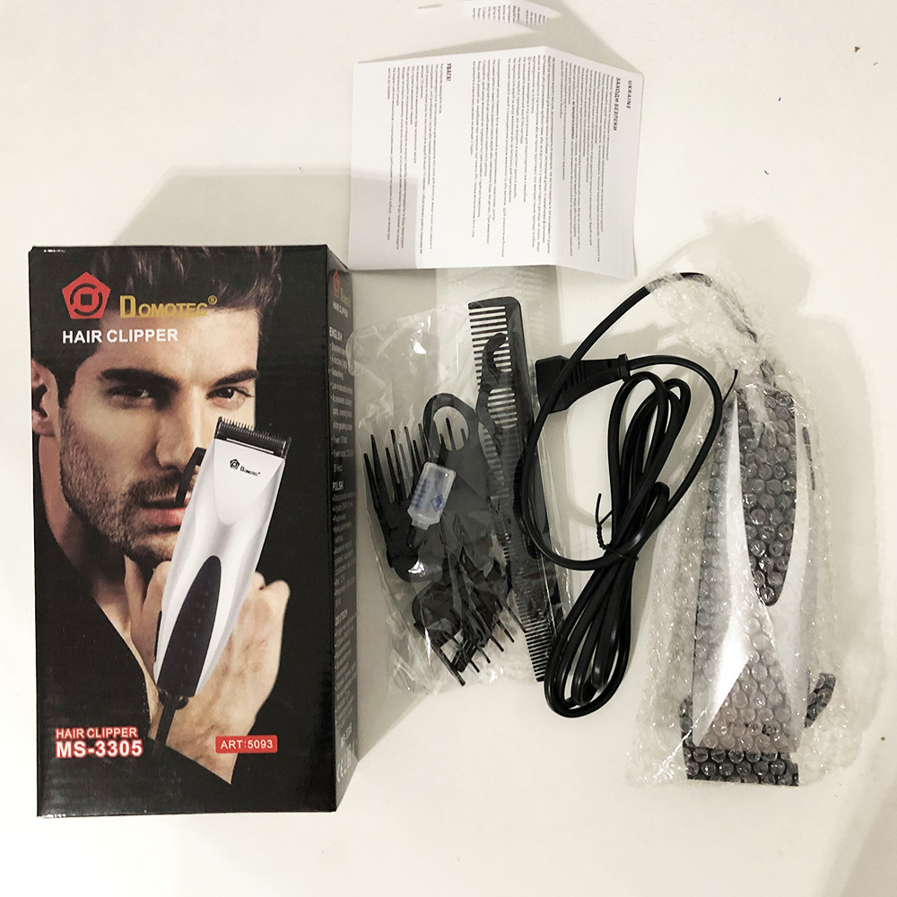 Тример для скронь DOMOTEC MS-3305, Машинка для стрижки короткої стрижки Машинка хороша XJ-20 Львів - фото 6