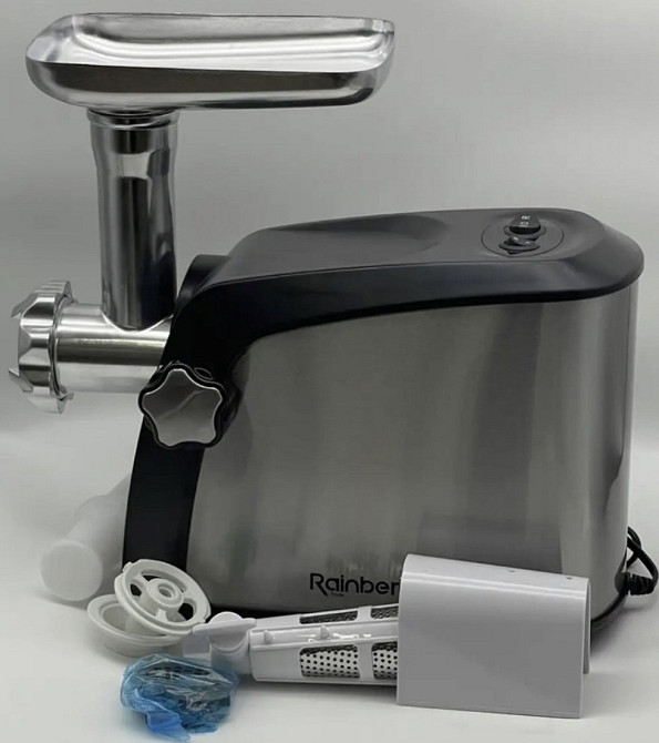 М'ясорубка Rainberg RB-673A + соковичавниця 3 насадки та реверс 3800W. Київ - фото 7