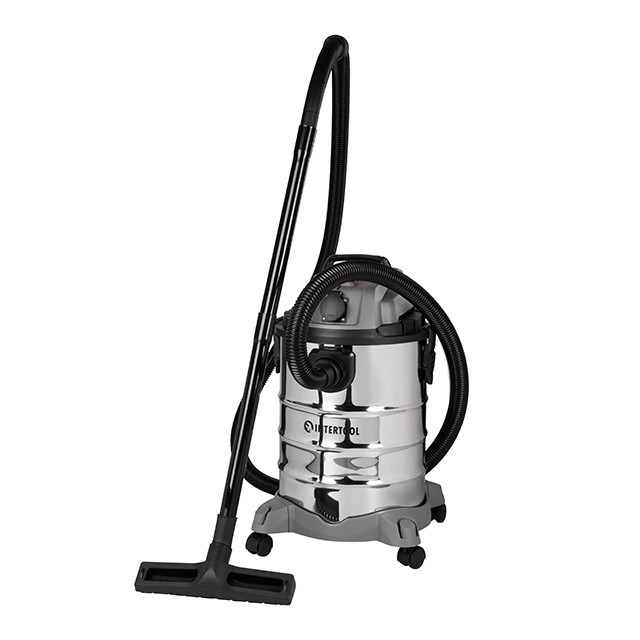 Пилосос будівельний INTERTOOL DT-1030, 1,4 кВт, >17 кПа, бак 30 л, розетка, HEPA фільтр, шланг 3 м - з насадками Львів - фото 1