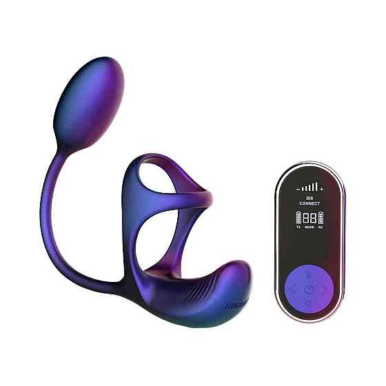 Виброяйцо с эрекционным кольцом Hueman Halo Orbit, массаж яичек, пульт ДУ Sex Aura Киев