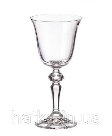Набір келихів для вина 6 шт BOHEMIA "Falco" 130 мл прозоре скло з гарною ніжкою Київ - фото 1