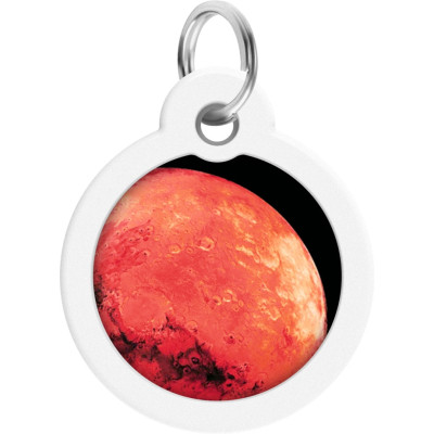 Адресник для животных WAUDOG Smart ID с QR паспортом "Марс", круг 25 мм (225-4031) Винница - изображение 2