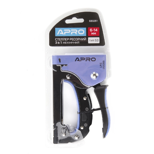 Степлер з двопозиційним регулятором для скоб 6-14мм ресорного типу сталевий корпус APRO Житомир - фото 2