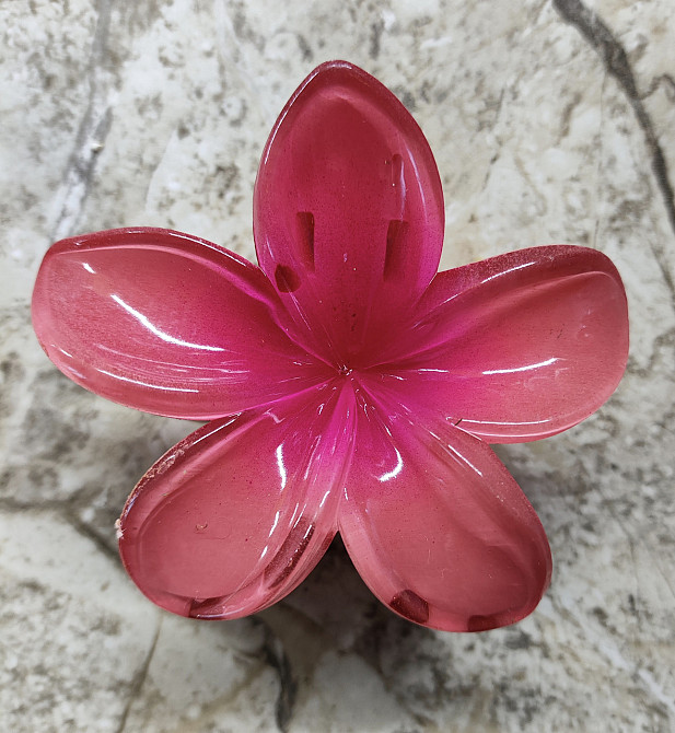 Заколка-крабік квітка Малиновий Смела - изображение 1