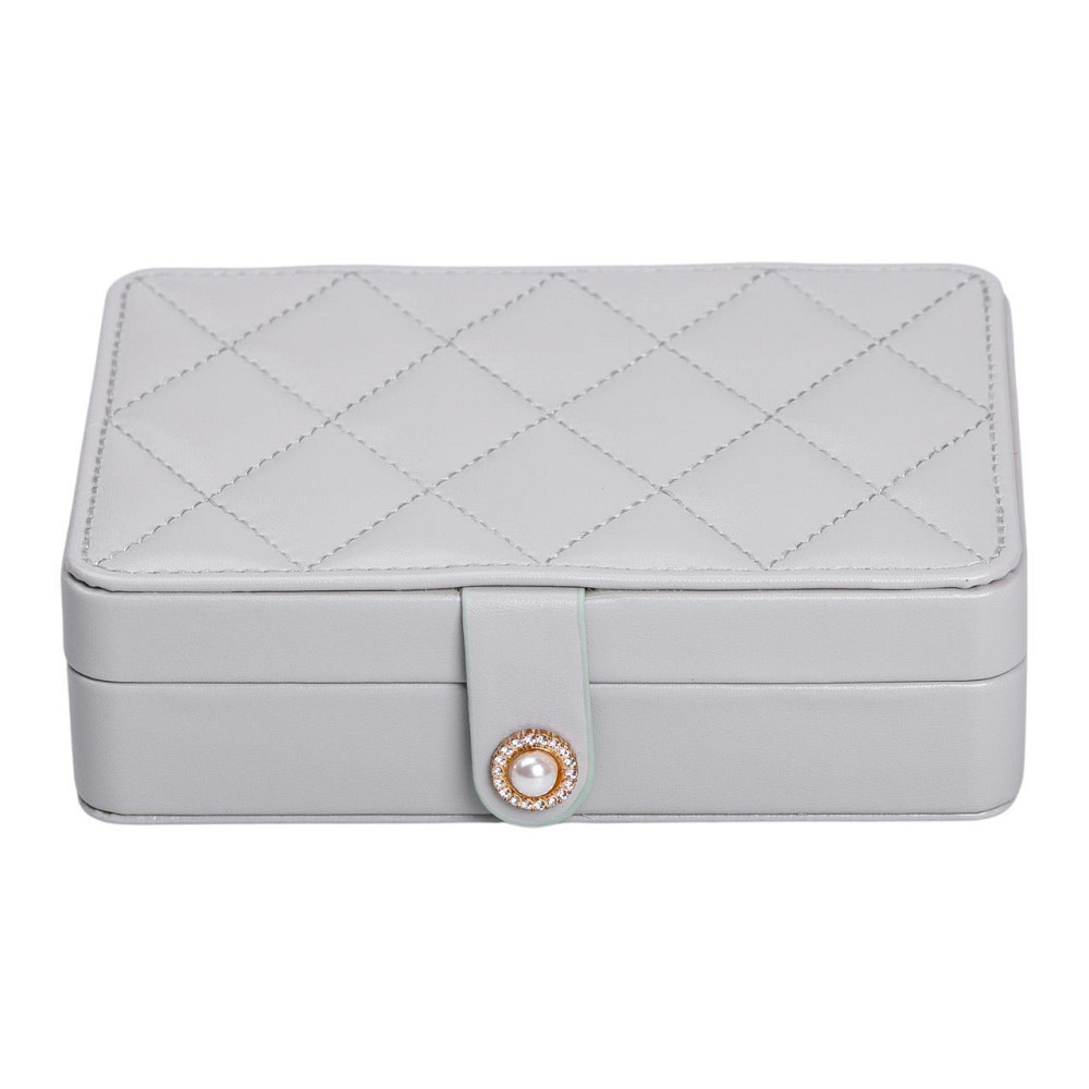 Шкатулка для украшений из эко кожи 16×11×4.7 см органайзер для ювелирных изделий HP-5-30G Киев - изображение 4