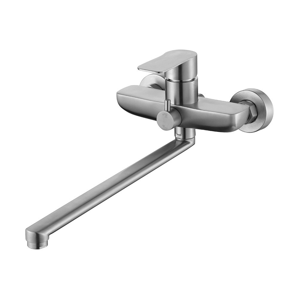 Смеситель для ванны с душевым гарнитуром WEZER ROK3А-05 сатин Киев - изображение 1