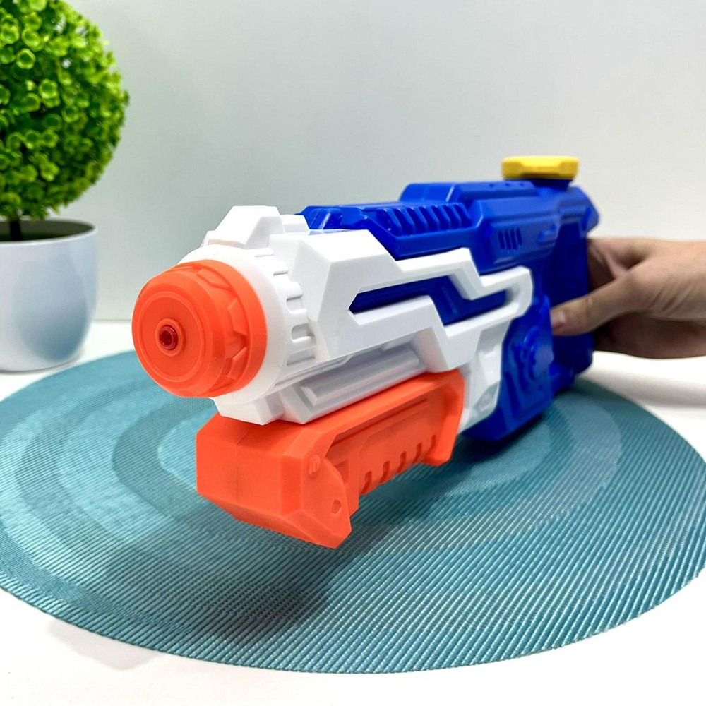 Бластер водяний з помпою 35 см Білий з синім (MR 0505) Чернигов - изображение 7