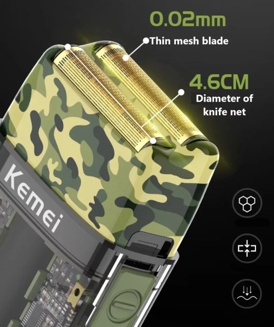 Шейвер Kemei KM-TX7 електробритва (сухе та вологе гоління) Київ - фото 10