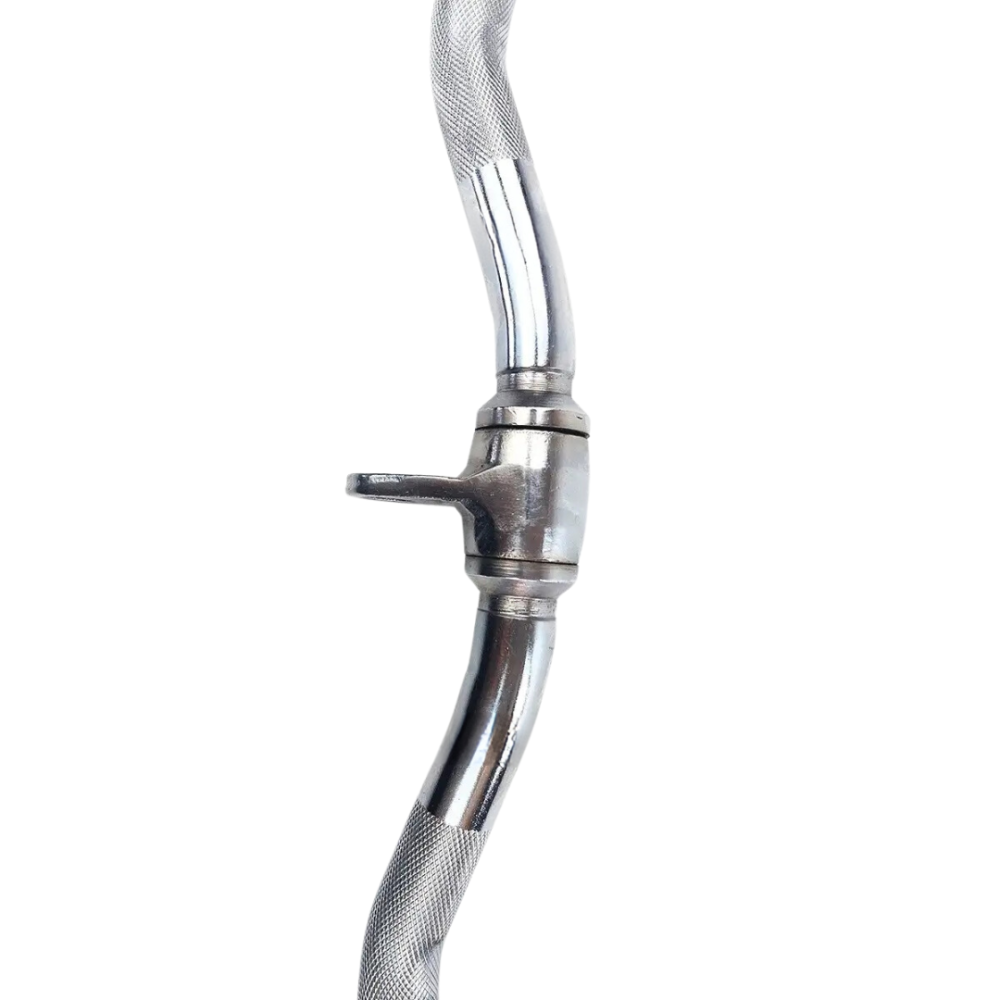 Ручка для верхньої тяги York Fitness 71см W подібна з гумовими наконечниками, хром Киев - изображение 5