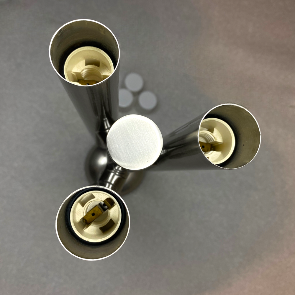 Світильник стельовий Paulmann Gala Traversa 3x10W, E14, 230V на три лампи, стильна люстра металева срібляста, рухома, променева Київ - фото 4