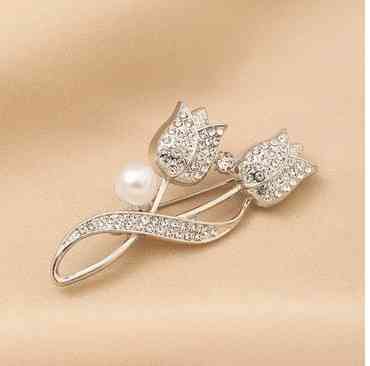 Брошь бижутерия на одежду Тюльпаны Киев