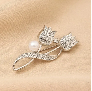 Брошь бижутерия на одежду Тюльпаны Киев - изображение 1