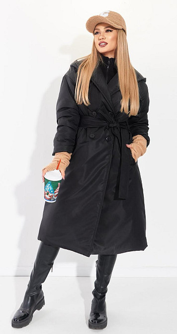 Модне пальто з плащової тканини (42) Київ - фото 2