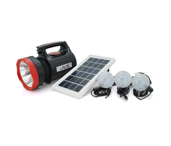 Ліхтар переносний GS-345+Solar, 3+1 режим(1+22Led), вбудований акум, корпус пластмас, СЗП, Box Полтава - фото 1