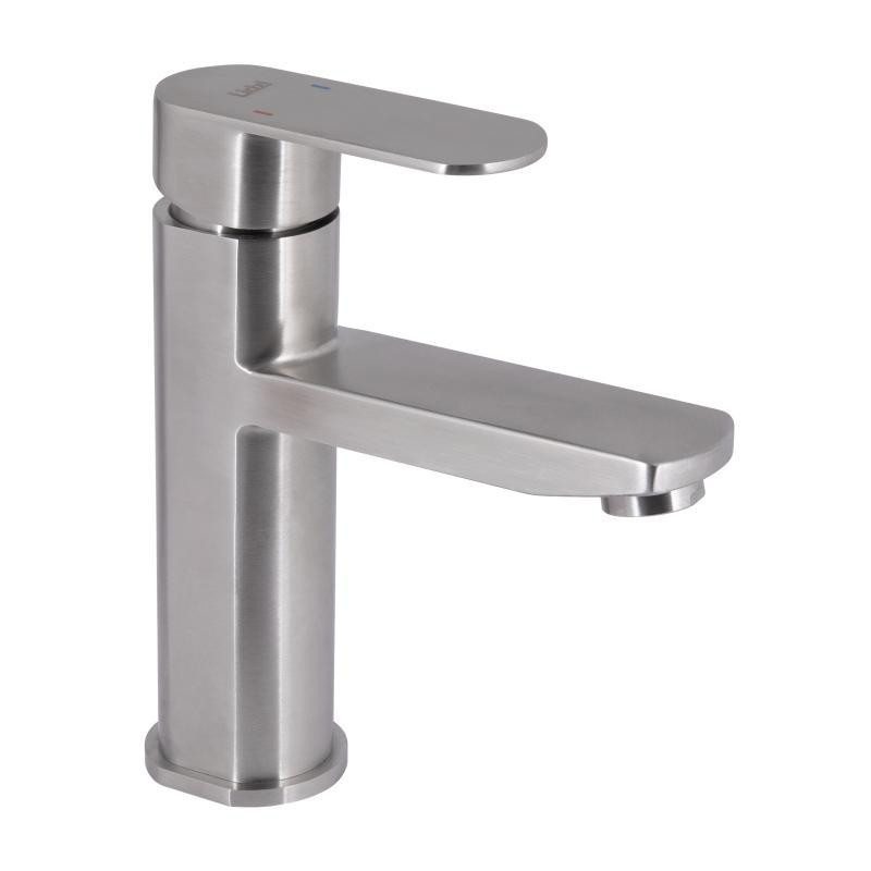 Змішувач для раковини Lidz Luna 001F (k35) LDLUN001FNKS46094 Nickel сатин Київ - фото 1