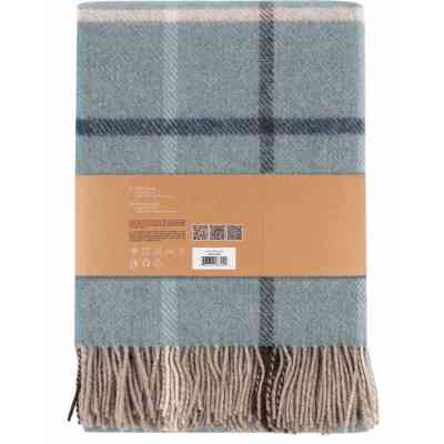 Плед Ardesto Leonardo Alpina 100% шерсть, голубой 140x200 см (ART0704LM) Винница