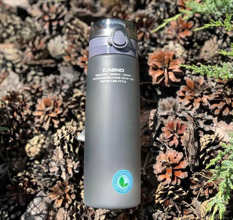 Пляшка для води CASNO 650 мл KXN-1157 Сіра Каменское - изображение 4