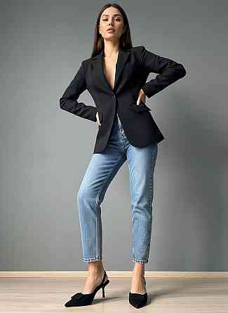 Туфли женские Meideli 566-22 slingback лодочки с пряжкой экозамша черные, 39, 25 см Киев